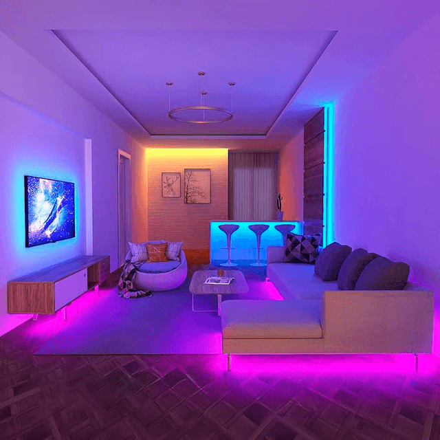 Tiras LED decorativas - Iluminación ambiental para espacios modernos